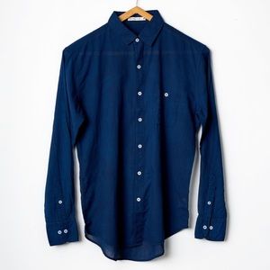 Classic Madras Shirt- indigo